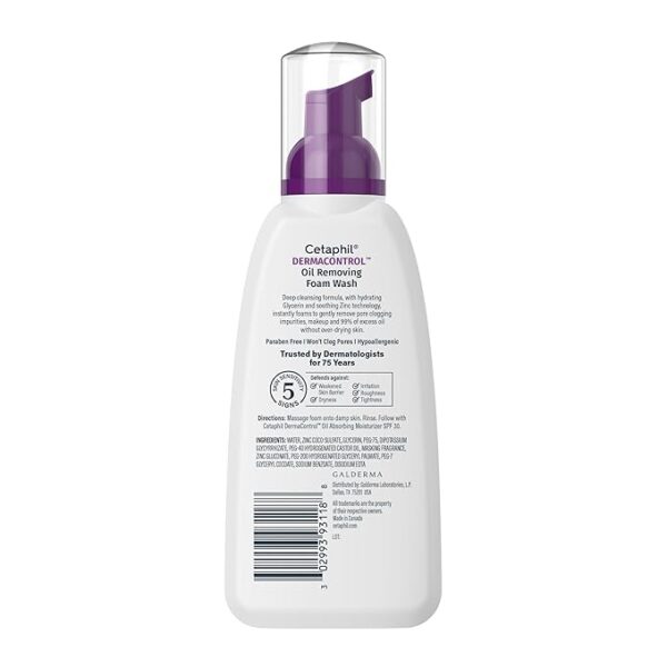 Cetaphil Pro limpiador facial espumoso, fórmula sin fragancia adecuada para pieles sensibles (8 onzas)