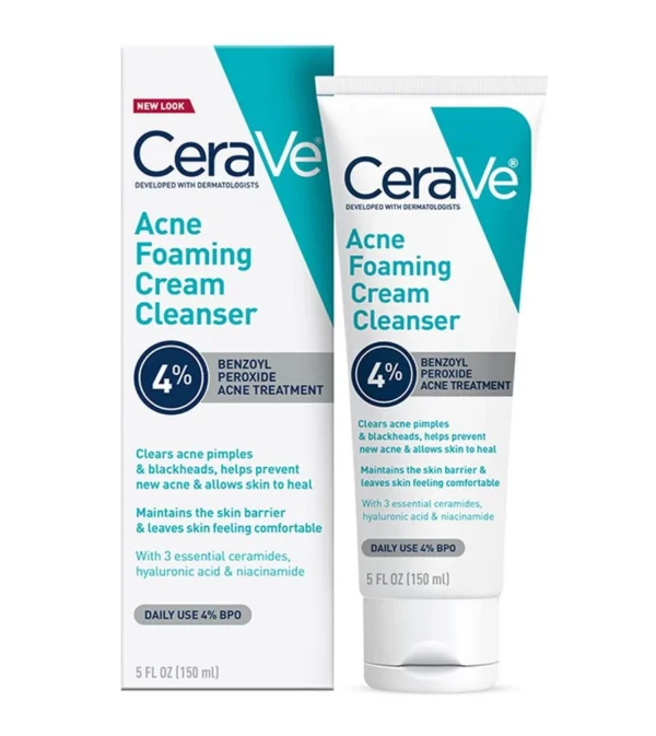 Cerave Acene foaming cream 10% Benzoyl